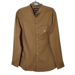 Express 1MX Mens Collarless Button Up Dress Shirt Size Medium NWOT